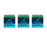 Schneider - Juego de 3 cajas de 6 cartuchos de tinta verde