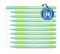 Schneider Line-Up Pastell Fineliner - Rotulador de punta fina (triangular, grosor de trazo 0,4 mm, carcasa de plástico bio, 10 unidades), color turquesa pastel