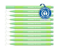 Schneider Line-Up Pastell Fineliner - Rotulador de punta fina (triangular, grosor de trazo 0,4 mm, carcasa de plástico biológico, 10 unidades), color verde