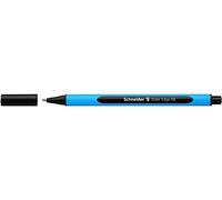 Schneider - Lote de 5 bolígrafos SLIDER EDGE punta ancha XB, cuerpo triangular de goma, color negro