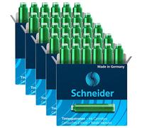 SCHNEIDER - Lote de 5 cajas de 6 cartuchos de tinta para pluma estilográfica, color verde