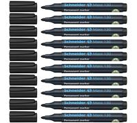 Schneider Maxx 130 - Rotulador permanente, 1 - 3 mm, Cap Off Ink, rellenable, color negro