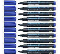 Schneider Optics Rotuladores permanentes Maxx 130, punta redonda 1–3 mm, recargable, azul