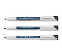 Schneider Maxx 225 M - Rotuladores no permanentes (1,0 mm, 3 unidades), color negro