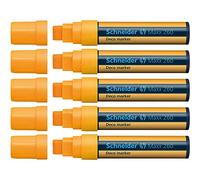 Schneider Maxx 260 - Rotulador para pizarra (5-15 mm, paquete de 5), naranja