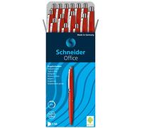 Schneider Office - Bolígrafo de punta redonda (20 unidades), color rojo