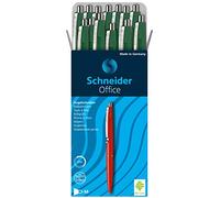 Schneider Office - Bolígrafo de punta redonda (20 unidades), color verde