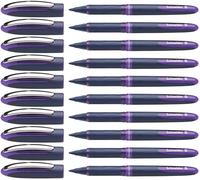 Schneider One Business - Bolígrafos no retráctiles con tinta líquida, 10 unidades, color violeta