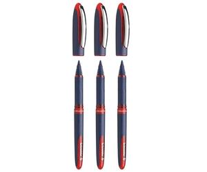 Schneider One Business Pte 06 - Rollers de tinta (3 unidades), color rojo