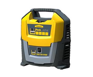 SCHNEIDER PackMaster Compresor portátil en formato maleta de 0 litros, compresor sin aceite con manguera flexible, presión máxima: 8 bares, potencia: 1,5 CV, nivel de ruido: 88 dB LwA