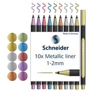 Schneider Paint-It 020 - Forro metálico (1-2 mm, 10 unidades), Juego de 10 pieza