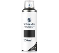 Schneider Paint-It 030 Supreme - Pintura en aerosol (alta cobertura, resistente a los rayos UV, para casi todas las superficies), color negro mate