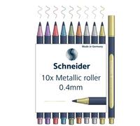 Schneider Paint-It 050 - Juego de bolígrafos metálicos (0,4 mm, 10 unidades)