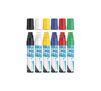 Schneider Paint-It - Juego de 6 rotuladores acrílicos (15 mm de ancho de trazo, acrílicos de alta cobertura para madera, lienzo, piedra, etc.)