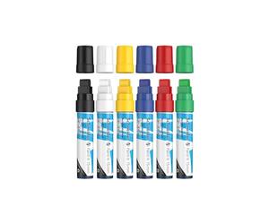Schneider Paint-It - Juego de 6 rotuladores acrílicos (15 mm de ancho de trazo, acrílicos de alta cobertura para madera, lienzo, piedra, etc.)