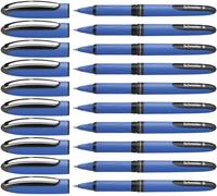 Schneider Paquete de 10 Rollerball plumas con tinta líquida (bola rodando plumas no retráctil Negro