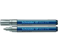 Schneider Pennarello Indelebile, Color Plata, 1 unidad
