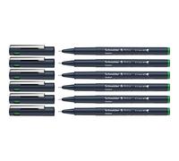 Schneider Pictus - Rotuladores de punta fina (grosor de trazo 0,1 mm, revestimiento de pigmento indeleble, punta revestida de metal, carcasa de 85% plástico reciclado), color verde