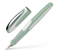 Schneider Pistacchio 168413 Ray - Pluma estilográfica para zurdos, incluye cartucho de tinta estándar azul real