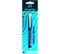Schneider Pluma estilográfica Easy, M, tarjeta blíster por pieza que incluye 2 cartuchos (ordenados, el color se enviará al azar)