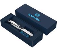 Schneider Juego bolígrafos roller Ray - estuche cartón, apto diestros/zurdos, blanco y gris oscuro