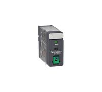 Schneider Electric RXG12BD Relé 1Co 10A, Botón Test y Led 24Vdc, Juego de 10