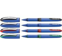 Schneider Roller One híbrido C 05, cono punta, 0,5 mm, colores surtidos, estuche de 4