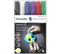 Schneider schreibgeräte paint-it marcador 6 pieza(s) punta redonda ne