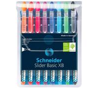 Schneider schreibgeräte slider basic negro, azul, azul claro, verde c