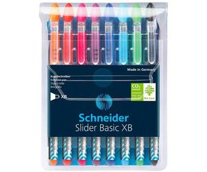 Schneider schreibgeräte slider basic negro, azul, azul claro, verde c