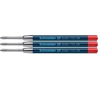 Schneider Slider 755 - Recambio para bolígrafos (3 unidades, XB, color rojo)