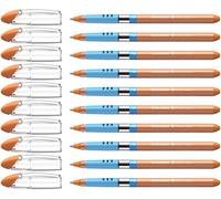 Schneider Slider Basic 151206 - Bolígrafo (10 unidades, con tapa y zona de agarre suave), color naranja