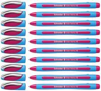 Schneider Slider Memo XB - Bolígrafo de punta redonda (10 unidades), color rosa y azul