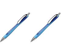 SCHNEIDER Slider Rave - Bolígrafos, con tecnología Viscoglide, color azul (Paquete de 2)