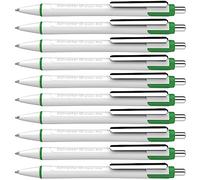 Schneider Slider Xite - Bolígrafo (tinta verde, grosor de trazo XB, mina indeleble, 10 unidades), color verde