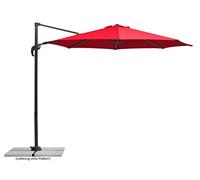 Schneider Sombrilla Rhodos Junior, rojo, 300 cm, redonda, 760-77, estructura de aluminio/acero, revestimiento de poliéster, 17,2 kg