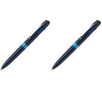 SCHNEIDER Take 4 138003 - Bolígrafo de cuatro colores, color azul (Paquete de 2)
