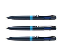 SCHNEIDER Take 4 Ballpoint Pens Medium Tip 4 Colours Pack of 3 Blue
