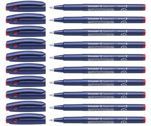 Schneider Topball 847 Rollerball Pen - Red (Pack of 10)