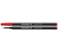 Schneider Topball 850 - Recambio para bolígrafo de punta redonda (0,5 mm, 2 unidades), color rojo