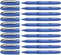 Schneider Un híbrido C Paquete de 10 Rollerball Pens con 0,5 mm de tinta líquida (no azul retráctil