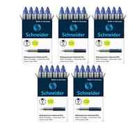 Schneider Universal 852 - Cartuchos de tinta borrable para bolígrafo Breeze, Base Senso/Ball e ID Duo (5 unidades), color azul real