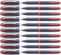 Schneider Uno Business Pack de 10 Rollerball plumas con tinta líquida (no retráctil-Rojo