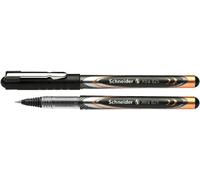 Schneider Xtra 825 - Juego de 10 bolígrafos de tinta líquida y punta cónica, color negro