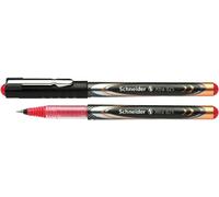 Schneider Xtra 825 - Juego de 10 bolígrafos de tinta líquida y punta cónica, color rojo