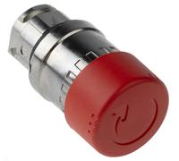 Schneider Electric Cabeza seta de emergencia ZB4BS834 Ø30 girar para liberar Ø22 rojo