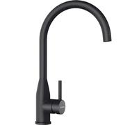 SCHOCK 559027PUR KAVUS in Puro - Grifo de cocina de alta presión con caño fijo, chorro de agua ultra silencioso, posición de caño alto, color negro