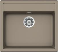 Schock Cristadur Mono N-100 S A, línea Green, lavabo empotrado con sistema de desagüe Twilight TWI y funcionamiento excéntrico