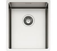 SCHOCK | Fregadero de cocina New Technick N100S de acero inoxidable, 380 x 440, interior de la pila 340 x 400, fregadero de 1 bañera de acero inoxidable cepillado, se puede combinar con mezcladores