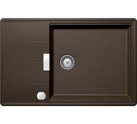 SCHOCK | Fregadero de cocina Tia D100LS, 1 bañera grande con escurridor, bañera reversible y desagüe de serie, Material®Cristadur, bronce, 780 x 500 mm
